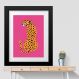Quadro Leopardo Rosa - 60x48cm
