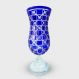 Vaso de Cristal Lapidado Azul