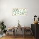 Quadro Floral Boho 120x60 Caixa Marfim