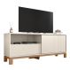 Rack Bancada Para TV 55 Pol 150cm Lucca Off White/Freijó C01 - Mpozenato