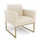 Poltrona Base Industrial Dourado Marisa Linho D03 - D'Rossi