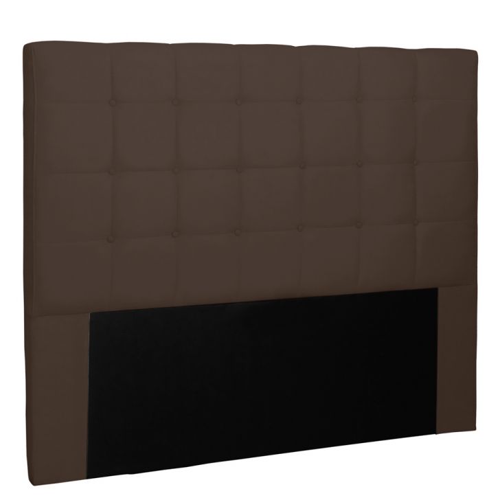 Cabeceira Estofada Cama Box Casal King Size Verona 195cm Suede Café - Desk Design