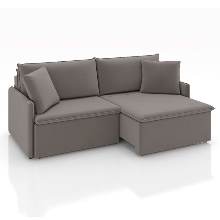 Image of Sofá 3 Lugares Retrátil E Reclinável Stilo Veludo Avelã 194 Cm PLA-MO173UP58QIBMOB