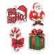 Kit Natal 4 Placas Decorativas Enfeite Presente Papai Noel