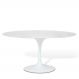 Mesa Saarinen Tulip Jantar Carrara 198x122cm Base Branca