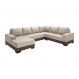 Image of Sofá de Canto 5 Lugares com Chaise Esquerdo Patrícia Suede Areia IM730UP58PFLMOB