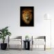 Quadro Leão de Juda 100x70 Filete Marfim