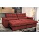 Sofá Retrátil e Reclinável 2,32m com Molas Ensacadas Cama inBox Aconchego Tecido Suede Vermelho