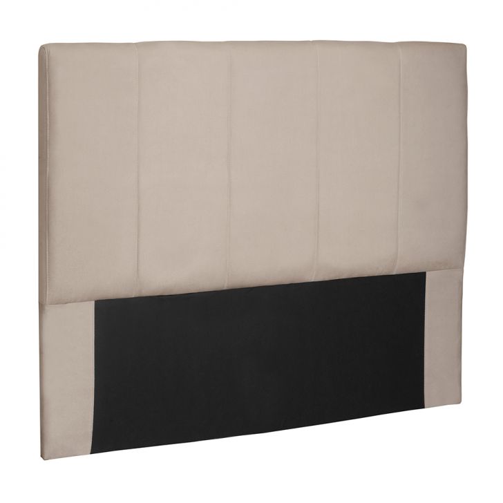 Cabeceira Casal Ravenna Suede Bege