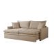 Sofa Cama Retratil Bau Linho1,98m Lindecor Versalhes cor Marfim