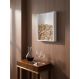 Quadro Porta Rolhas de Vinho Champanhe Tampinhas Decorativo de Parede - Branco Laca