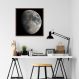 Quadro Lua 43x43 Caixa Marrom