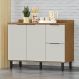 Balcão para Pia Módulo de Cozinha 120cm - Toscana Freijó/Off White