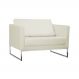 Poltrona Decorativa Julia 106cm PU Sintético Bege Claro G15 - Gran Belo