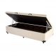 Cama Baú Articulado 88 TCA-941 Veludo Bege Perfan Móveis
