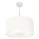 Pendente Cilíndrico Md-4245 Cúpula em Tecido 50x30cm Branco - Bivolt