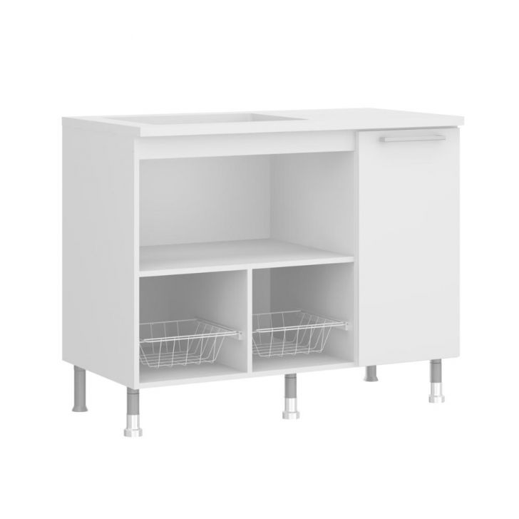 Balcão Para Cooktop Ditália BA-60 Branco
