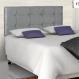 Cabeceira Queen 1,60 Cairo - Suede Cinza 05 - Art Nossa