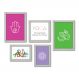 Kit Com 5 Quadros Decorativos - Yoga Meditação Studio - 080kq01b