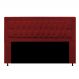 Cabeceira King Bianca 195 CM Suede Vermelho - D A Decor