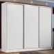 Guarda Roupa Casal 100% MDF Madesa Zurique 3 Portas de Correr - Branco