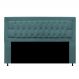 Cabeceira Solteiro Bianca 90 CM Suede Azul Turquesa- D A Decor