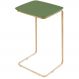 Mesa de Apoio Slim Verde em Metal Ouro