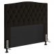 Cabeceira Estofada Cama Box Casal Queen Size Greta 160cm com Frame Suede Marrom - Desk Design