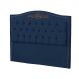 Cabeceira Casal King 195cm Decorativa Maitê Veludo Azul Marinho - Montanaris Decor