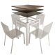 Pé Base De Mesa Jantar Branco Para Tampos Pedra Granito Vidro 0,75x0,75mt