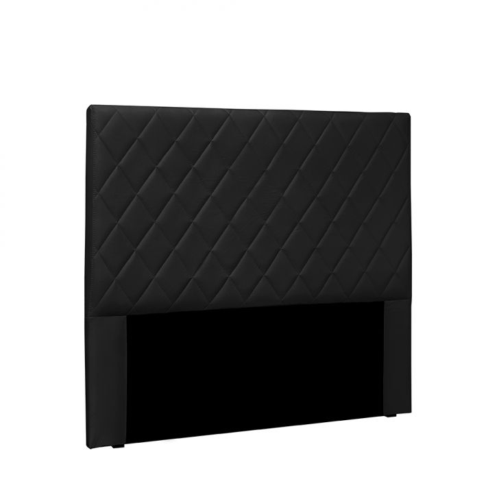 Cabeceira Casal Esmeralda Poliuretano Preta