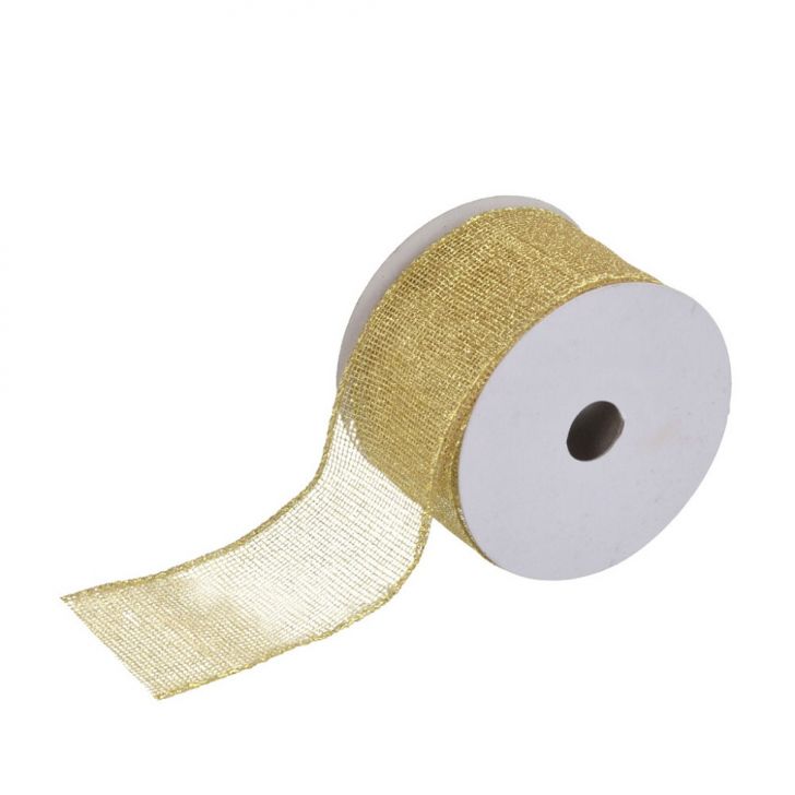 Fita Natalina Espressione Telada Dourada