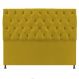 Cabeceira Sofia 140 cm Casal Suede Amarelo - Amarena Móveis