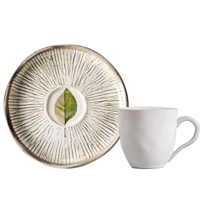 Xícara de Café com Pires Bio Evergreen