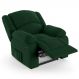 Poltrona do Papai Reclinável Pietra Power Elétrica Massagem FH9 Veludo Verde - Mpozenato
