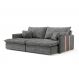 Image of Sofá Retrátil Sem Caixa 3 Lugares Solomons Velosuede Grafite 230 cm MO173UP58ZSVMOB