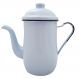 Bule Aço Esmaltado Para Café Chá 1,25 Litros Tradicional Azul