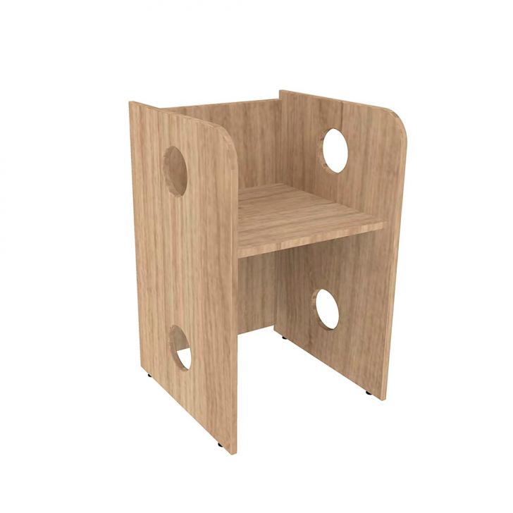 Banco | Banqueta Infantil Kitcubos Carvalho Mel