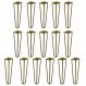 Kit 16 Pés de Metal 25 CM Hairpin Legs Rack e Puffs Dourado G41