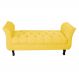 Recamier Grecia Decorativa 140cm Suede Amarelo - Montanaris Decor
