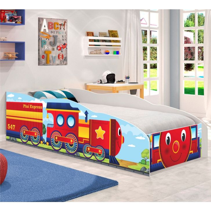 Cama Infantil Kids Speciale Carro Trenzinho com Colchão