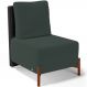 Poltrona Decorativa Sala de Estar Living Hungria L02 Couríssimo Preto Suede Verde Musgo - Lyam