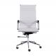 Cadeira de Escritorio Eames Esteirinha Alta - PU Branca