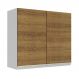 Armário de Cozinha Aéreo 70 cm 2 Portas Branco/Rustic Glamy Madesa