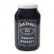 Decorativo Pote Jack Daniels Enfeite de Vidro Cor Preto
