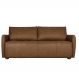 Sofá Decorativo Sala de Estar Lily 3 Lugares 220cm Couro Caramelo G34 - Gran Belo
