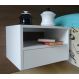 Mesa de Cabeceira Nicho com Gaveteiro Suspenso de Parede - Branco Laca