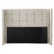 Cabeceira Cama Box Casal Gioconda 140cm Com Frame Linho Bege - Desk Design