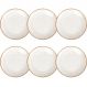 Conjunto 6 Pratos Rústicos Tramontina Rasos 28cm Porcelana M