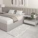 Tapete Passadeira Quarto Antiderrapante Branco 50 x 140 cm